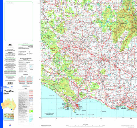 Hamilton Special SJ54-07 Topographic Map 1:250k