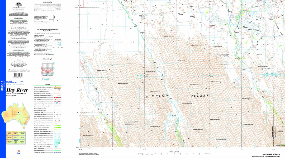 Hay River SF53-16 Topographic Map 1:250k | Mapworld