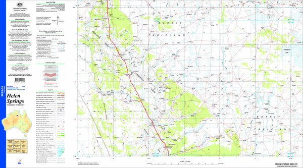 Helen Springs SE53-10 Topographic Map 1:250k