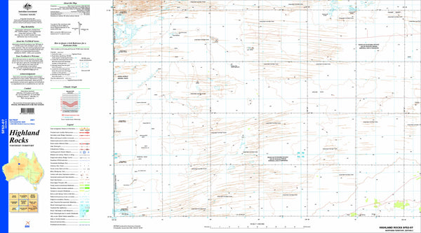 Highland Rocks SF52-07 Topographic Map 1:250k