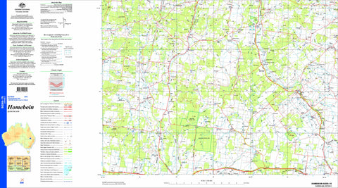 Homeboin SG55-15 Topographic Map 1:250k