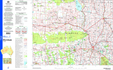 Horsham SJ54-03 Topographic Map 1:250k