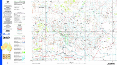 Huckitta SF53-11 Topographic Map 1:250k