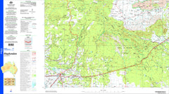 Hughenden SF55-01 Topographic Map 1:250k
