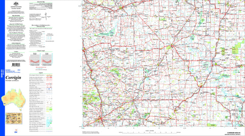 Corrigin SI50-03 Topographic Map 1:250k