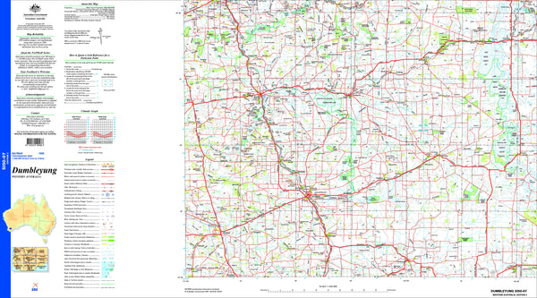 Dumbleyung SI50-07 Topographic Map 1:250k