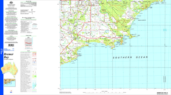 Bremer Bay SI50-12 Topographic Map 1:250k