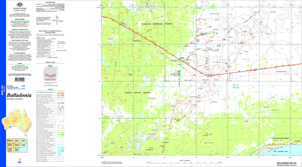 Balladonia SI51-03 Topographic Map 1:250k