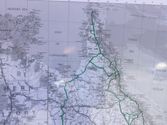 The Trip Tracker Australia Greyscale Large Hema Map 1000 x 875mm