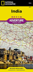 India National Geographic Folded Map