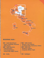 Italy North East Map Michelin 562