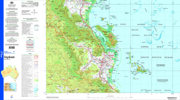 Ingham SE55-10 Topographic Map 1:250k