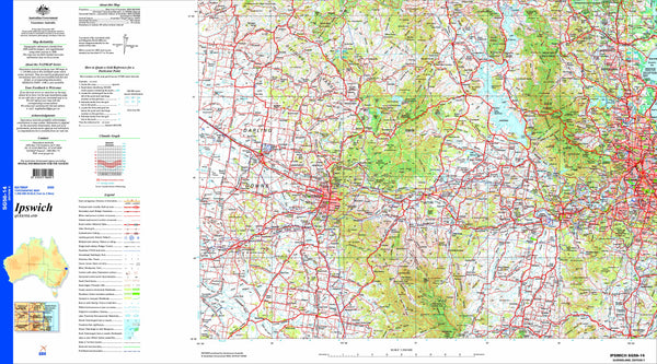 Ipswich SG56-14 Topographic Map 1:250k