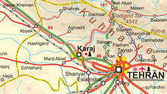 Iran  & Tehran ITMB Map