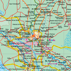 Iraq & Baghdad ITMB Map