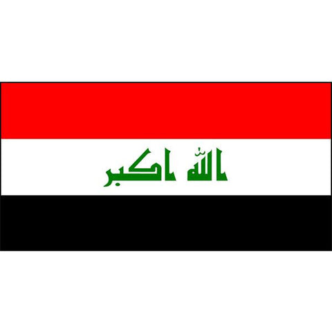 Iraq Flag 1800 x 900mm