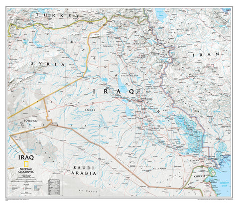 Iraq NGS 719 x 617mm Wall Map