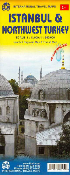 Istanbul & Northwest Turkey ITMB Map