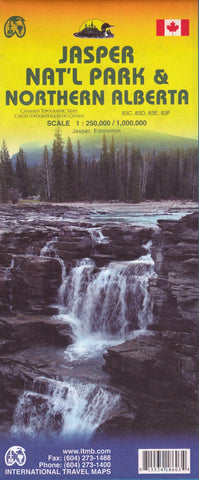 Jasper National Park & Northern Alberta ITMB Map