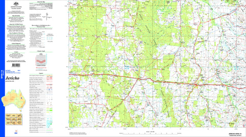 Jericho SF55-14 Topographic Map 1:250k