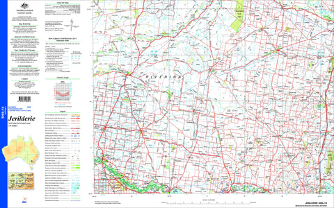 Jerilderie SI55-14 Topographic Map 1:250k