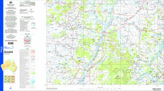 Jundah SG54-04 Topographic Map 1:250k