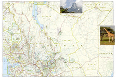 Kenya National Geographic Folded Map