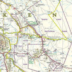 Kenya National Geographic Folded Map