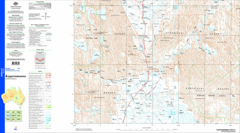 Kopperamanna SH54-01 Topographic Map 1:250k