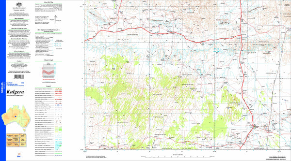 Kulgera SG53-05 Topographic Map 1:250k