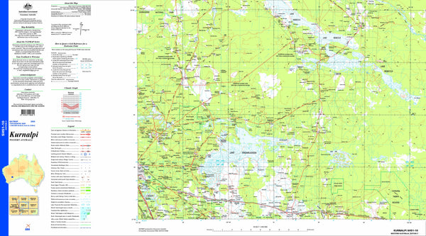 Kurnalpi SH51-10 Topographic Map 1:250k