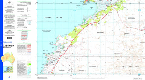 Lagrange SE51-10 1:250k Topographic Map