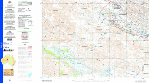 Lake Amadeus SG52-04 Topographic Map 1:250k