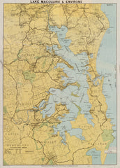 Lake Macquarie Wall Map 1935