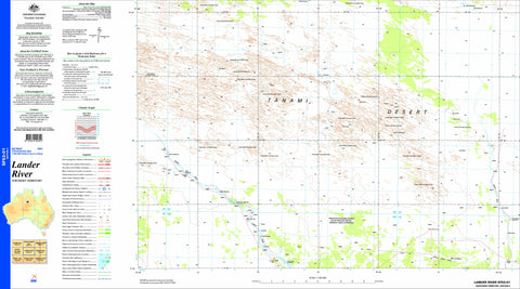 Lander River SF53-01 Topographic Map 1:250k