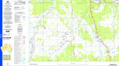 Larrimah SD53-13 Topographic Map 1:250k