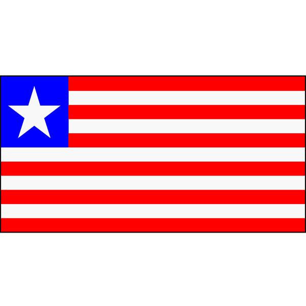 Liberia Flag 1800 x 900mm