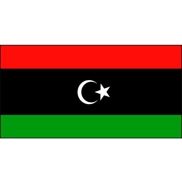Libya Flag 1800 x 900mm