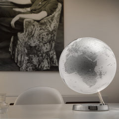 Light & Colour Chrome Atmosphere Illuminated 30cm Globe