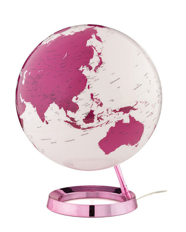 Light & Colour Hot Pink Atmosphere Illuminated 30cm Globe