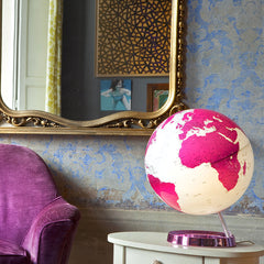 Light & Colour Hot Pink Atmosphere Illuminated 30cm Globe