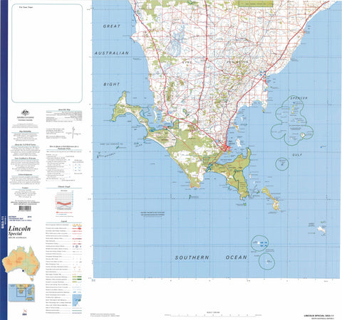 Lincoln Special SI53-11 Topographic Map 1:250k
