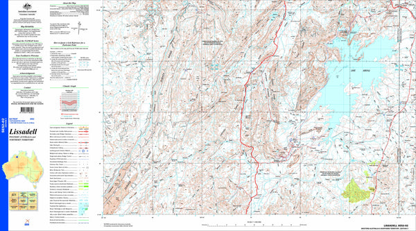 Lissadell SE52-02 1:250k Topographic Map