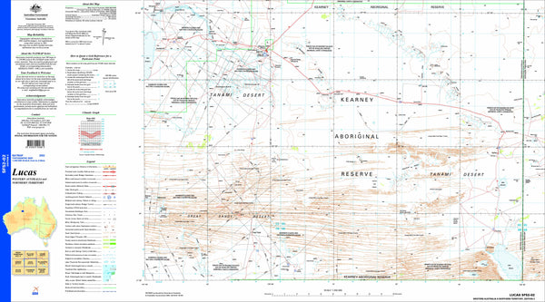 Lucas SF52-02 1:250k Topographic Map