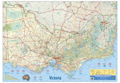 Victoria & Southern NSW Meridian 1270 x 900mm Wall Map