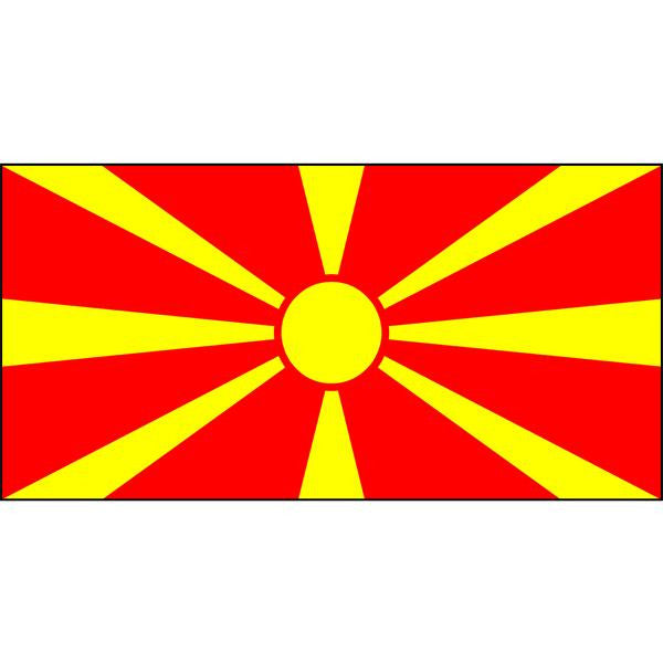 Macedonia Flag 1800 x 900mm