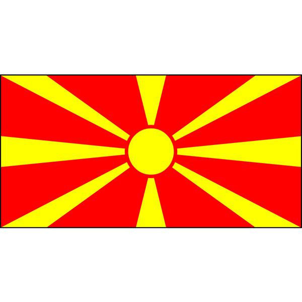 Macedonia Flag 1800 x 900mm