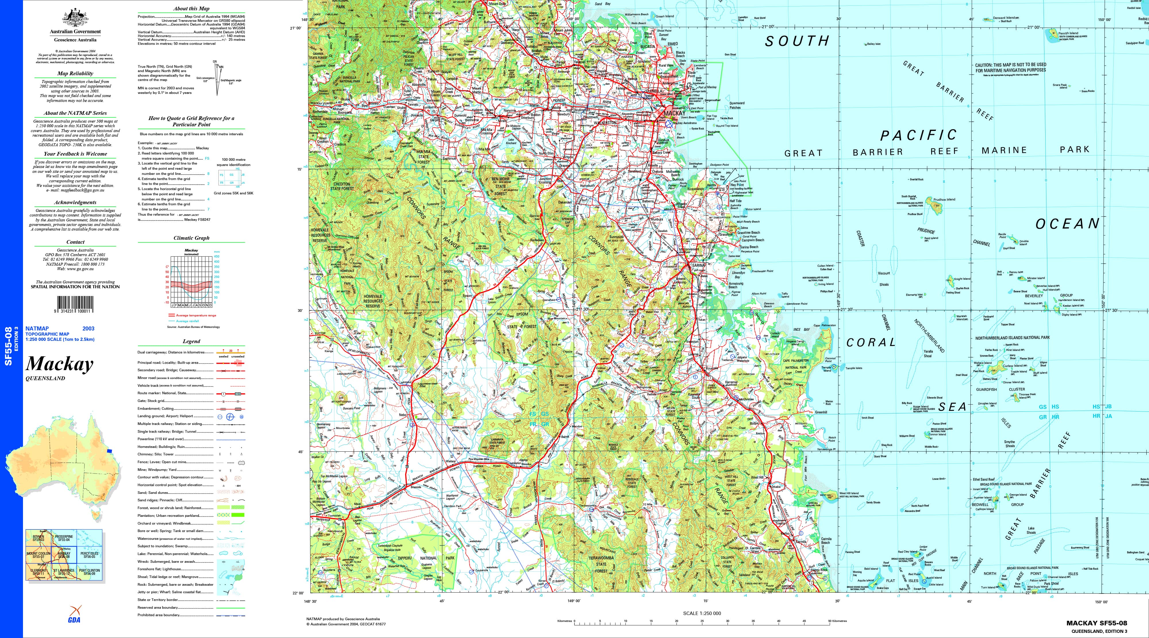 Mackay Queensland Maps