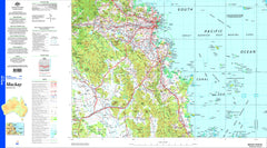 Mackay SF55-08 Topographic Map 1:250k