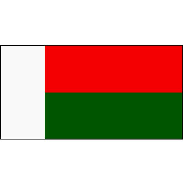 Madagascar Flag 1800 x 900mm